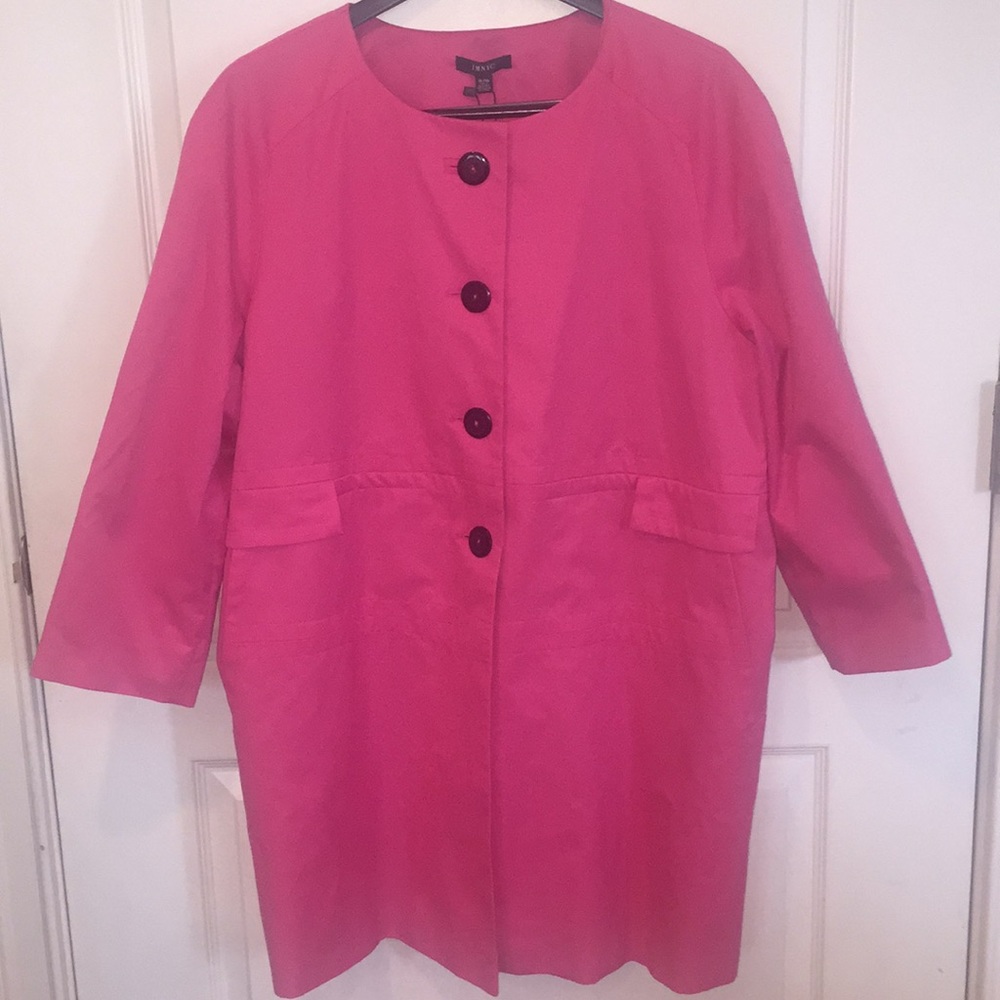 Isaac Mizrahi-Pink jacket-size XL